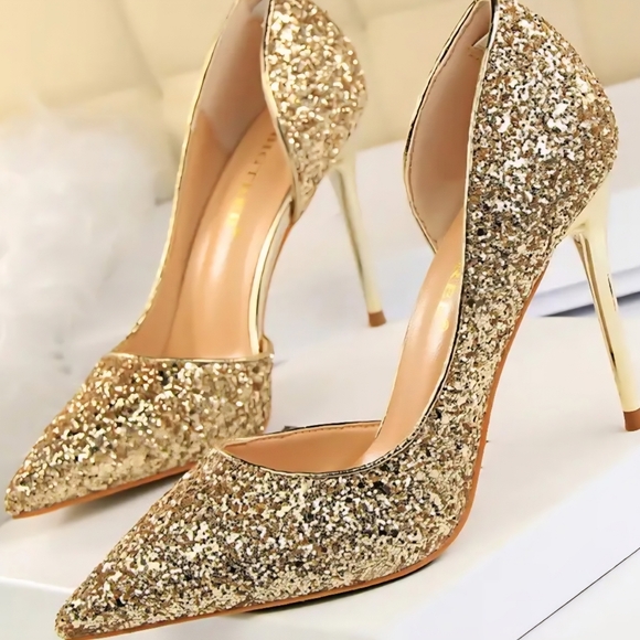 Bigtree Shoes - Women's Sequin stiletto